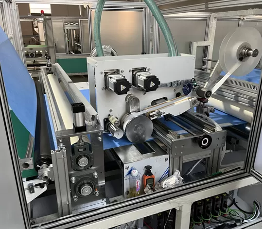 Side Adhesive Drape Folding Machine Hot Melt Glue