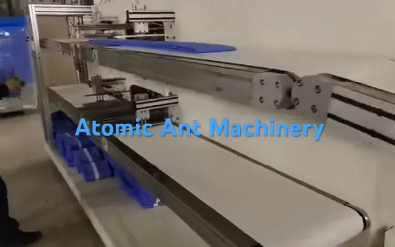 Video of Side Adhesive Drape Folding Machine Double Side Tape