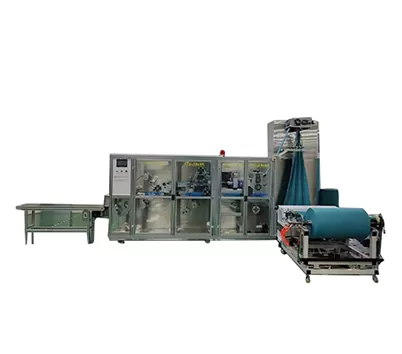 Side Adhesive Drape Folding Machine Double Side Tape